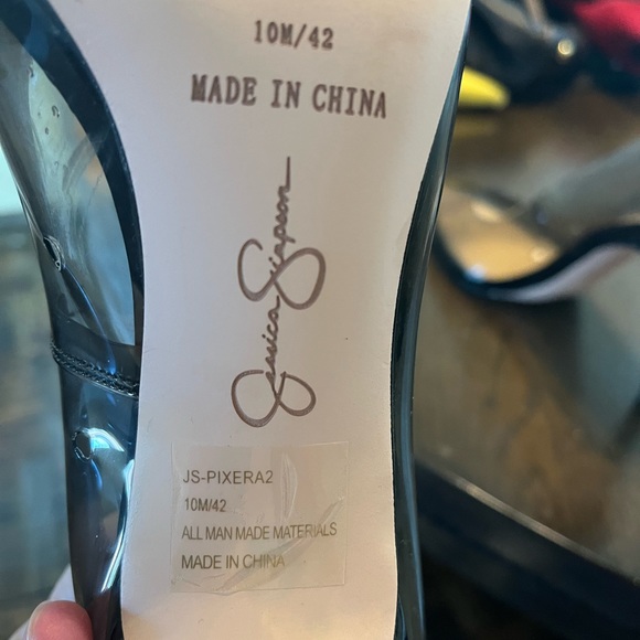 jessica simpson acrylic hi heeled pumps - Picture 2 of 4